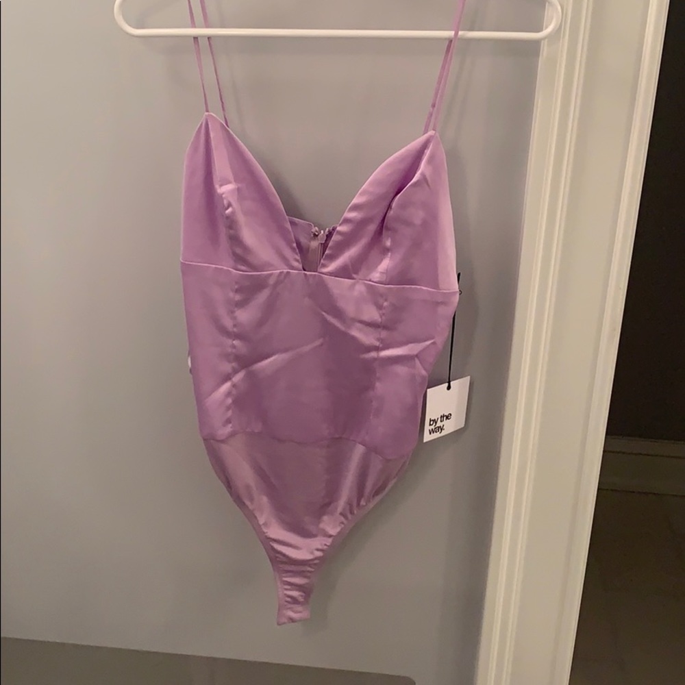 By The Way Satin Bodysuit never been worn